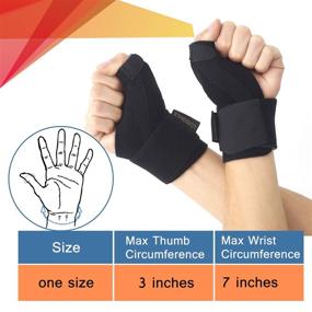 img 1 attached to Lightweight Occupational Health & Safety Products for BlackBerry Tendonitis with Reversible Stabilizer