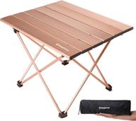 🏕️ kingcamp ultralight sturdy aluminum folding table – portable, ideal for camping, beach, picnic, garden, home – easy to carry and install, available in large and small sizes логотип