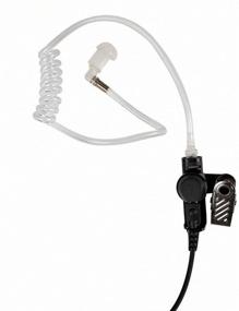 img 1 attached to 🎧 AIRSN 2 Pin Earpiece Headset for Motorola CP200,GP300,CLS1110,CLS1410 Walkie Talkies/Two Way Radio - Transparent Acoustic Tube (Pack of 2)