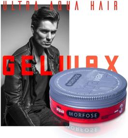img 1 attached to Morphose #3 Extra Control Aqua Hair Gel Wax 5.92 fl oz - Ideal for Long-lasting Styling and Definition