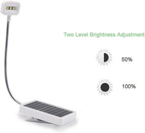 img 1 attached to 💡 Solar LED Book Light: Eco Recharging for Reading in Bed, Adjustable Brightness