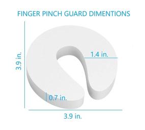 img 2 attached to 🛡️ Keep Kids Safe with Arcleer's Soft Foam Door Pinch Guard and Slam Stopper - 6pk