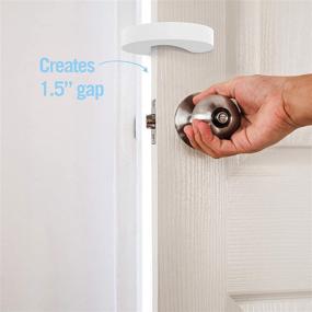 img 1 attached to 🛡️ Keep Kids Safe with Arcleer's Soft Foam Door Pinch Guard and Slam Stopper - 6pk
