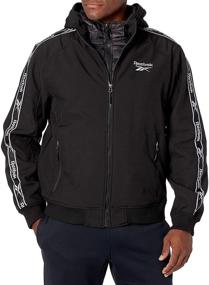 img 2 attached to 🧥 Premium Reebok Climb Jacket: Woven Charcoal Men's Clothing for Active Lifestyles
