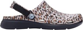 img 2 attached to 🐆 Men's JOYBEES Graphic Leopard Modern Clog Mules & Clogs for Stylish Comfort