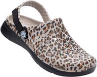 🐆 men's joybees graphic leopard modern clog mules & clogs for stylish comfort logo