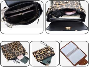 img 1 attached to Handbags Backpack Shoulder Crossbody Set Purple Women's Handbags & Wallets