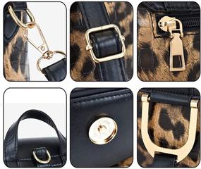 img 2 attached to Handbags Backpack Shoulder Crossbody Set Purple Women's Handbags & Wallets