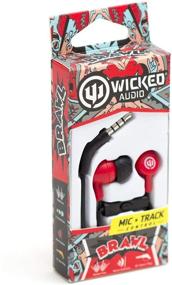 img 2 attached to 🎧 Wicked Audio Brawl Earbud Headphones w/Mic - Unleash the Fever!