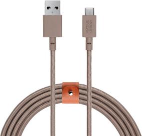 img 4 attached to Native Union Belt Cable XL USB-C To USB-A-10Ft Ultra-Strong Charging Cable With Leather Strap Compatible Samsung Galaxy Z Fold 2