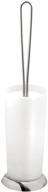 🚽 chrome and white interdesign toilet bowl brush and holder: convenient bathroom storage solution logo