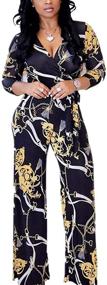 img 2 attached to 🌺 Lisa Colly Summer Floral Print Jumpsuit for Women - Casual Wide Leg Beach Jumpsuits Rompers