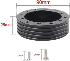 img 3 attached to 🔧 LicBund 1: Конвертер адаптера втулки рулевого колеса: Преобразование от 6 отверстий до 3 отверстий комплекта болтов для рулевого колеса Grant, Forever Sharp, APC, Pilot.