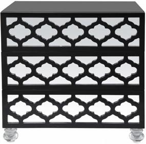 img 4 attached to Iconic Home Salvadore Furnishing Lacquer Finish Furniture