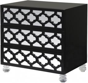 img 3 attached to Iconic Home Salvadore Furnishing Lacquer Finish Furniture
