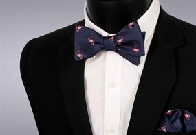 img 3 attached to 🍾 Добавьте элегантности с карманным платком Alizeal Solid Self Tied Champagne Men's Accessories