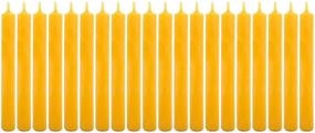 img 3 attached to 🕯️ Eika Box of 20 Finest Beeswax Tree Candles: Honey Yellow, 100% Beeswax, High-Quality, 10.5cm