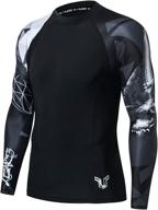 huge sports wildling series: ultimate uv protection quick dry compression rash guard logo