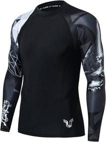 img 4 attached to HUGE SPORTS Wildling Series: Ultimate UV Protection Quick Dry Compression Rash Guard