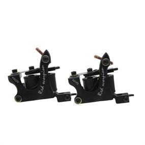 img 4 attached to 🔫 Redscorpion Coil Tattoo Machine Gun Set - Liner and Shader Alloy Frame (Pack of 2)
