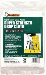 img 1 attached to 👑 Frost King P470 White High Density Drop Cloth with Superior Super Strength