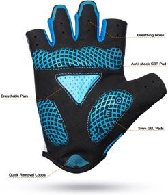 img 4 attached to 🧤 Versatile VMFTS Cycling Gloves: Gel Padded, Fingerless and Full Finger Sporting Gloves for Fitness, Weightlifting, Racing, Training, Climbing, Riding, Parkour, and Running