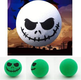 img 2 attached to Spook Up Your Ride: KOOBOOK 4Pcs Funny Halloween 🎃 Skull Smile Car Antenna Topper - Perfect Car Antenna Decoration Doll!