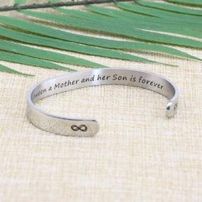img 2 attached to Inspiring Stainless Steel Mantra 💪 Cuff: A Meaningful Gift for Women