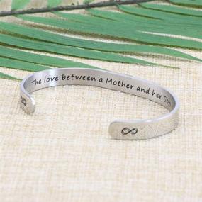 img 3 attached to Inspiring Stainless Steel Mantra 💪 Cuff: A Meaningful Gift for Women