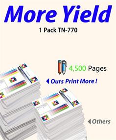 img 2 attached to 🖨️ ColorPrint Compatible Toner Cartridge for TN-770: High Yield Black Replacement for HL-L2370DW/MFC-L2750DW Printers