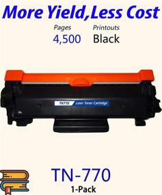 img 3 attached to 🖨️ ColorPrint Compatible Toner Cartridge for TN-770: High Yield Black Replacement for HL-L2370DW/MFC-L2750DW Printers