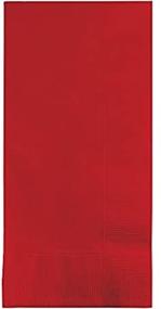 img 3 attached to 🍽️ Premium Disposable Dinner Napkins - 50-Pack Classic Red for Weddings, Parties, Bridal or Baby Showers - Elegant and High-Quality Bulk Supply