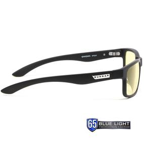 img 1 attached to 👓 Enhance Your Gaming Experience with GUNNAR Computer Glasses - Enigma, Onyx, Amber Tint - Blocks 65% Blue Light