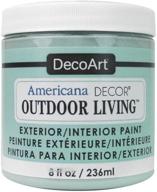 🎨 frosted glass paint: decoart americana outdoor living 8oz 8 fl oz (pack of 1) logo