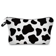 🐮 cow print deanfun trendy makeup bags organizer - travel waterproof toiletries bag - accessories for women - cosmetic bag gifts (52558) logo