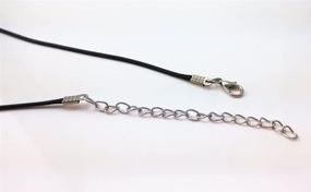 img 2 attached to Yueton Pack of 20 Black and Brown Imitation Leather Necklaces Cords with Lobster Clasp – Ideal for DIY Jewelry Making Projects