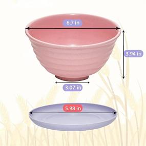 img 2 attached to 🥣 Durable Cereal Bowls and Dinner Plates for Invincible Mealtime