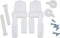 🚽 toilet hinge replacement in white plastic logo