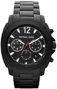 img 2 attached to Black Ion Plated Chronograph ⌚ Watch by Michael Kors – Model MK8282