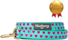 img 3 attached to Stylish and Durable Blueberry Pet Dog Leashes with 6 Eye-Catching Patterns: Silkscreen and Flocking Prints