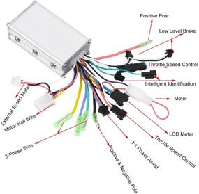 img 2 attached to 🚲 Dioche Electric Motor Control: 24V/36V 250W/350W Brushless Motor Controller LCD Panel Kit for E-Bike Electric Bike Scooter - Efficient and Reliable Performance!