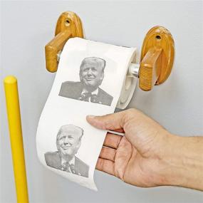 img 1 attached to 🤣 Donald Trump Funny Toilet Paper Gag Gift - Set of 3 Rolls by Fairly Odd Novelties