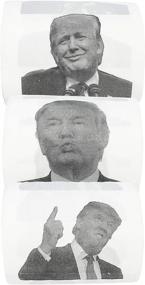 img 3 attached to 🤣 Donald Trump Funny Toilet Paper Gag Gift - Set of 3 Rolls by Fairly Odd Novelties