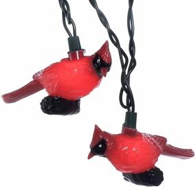 img 3 attached to Kurt Adler UL0676 Red Cardinal 🎄 Light Set, 10 Light: Eye-Catching Christmas Lighting Decor!