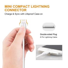 img 3 attached to Кабель Marchpower с сертификатом MFi Lightning для зарядки iPhone - 3Pack 6FT длинный кабель для быстрой зарядки и синхронизации для iPhone 13 Pro Max Xs Max X 8Plus 7Plus - Белый