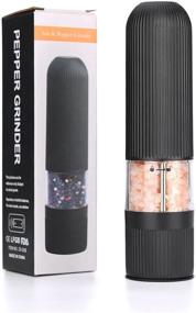 img 4 attached to 🧂 Hotder Electric Salt and Pepper Grinder - Adjustable Coarseness, Battery-Powered Automatic Salt and Pepper Mills Shaker