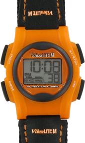 img 3 attached to ⌚ VibraLITE Mini: Black & Orange 12-Alarm Vibrating Watch for Enhanced Effectiveness