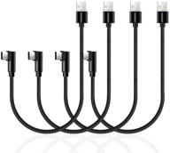 🔌 [4 pack] aceyoon 90 degree usb c cable 50cm braided usb 2.0 to right angle type c charger fast charging and data transfer l shaped usbc cord compatible for note20 s20 s10 s9 s8, p30/p20, pixel logo