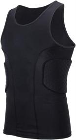 img 2 attached to Padded Sleeveless Protective Basketball Compression