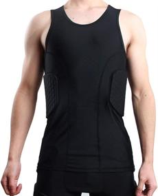 img 1 attached to Padded Sleeveless Protective Basketball Compression